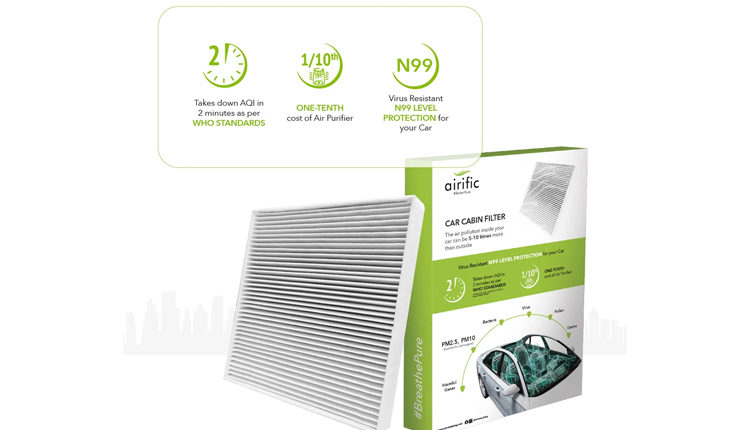 Nirvana Being Launches Airific Car Cabin Filter- Solution for Pollution