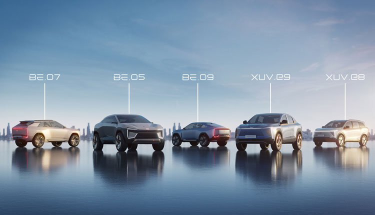 Mahindra unveils five Electrifying SUVs